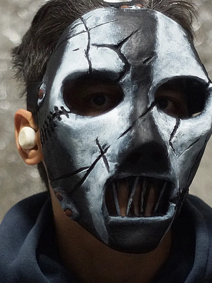 Paul Grey mask Latest mask Hard Rock Halloween mask Scary Handmade The Pig mask bassist Heavy metal mask