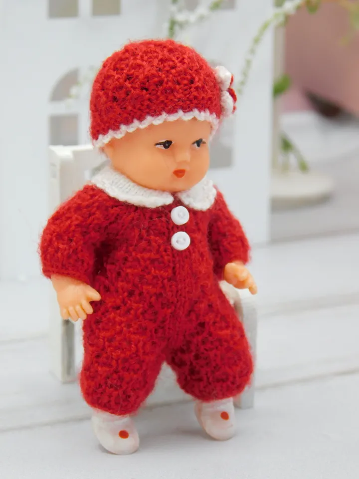 Miniature doll clothes for small rubber Ari doll