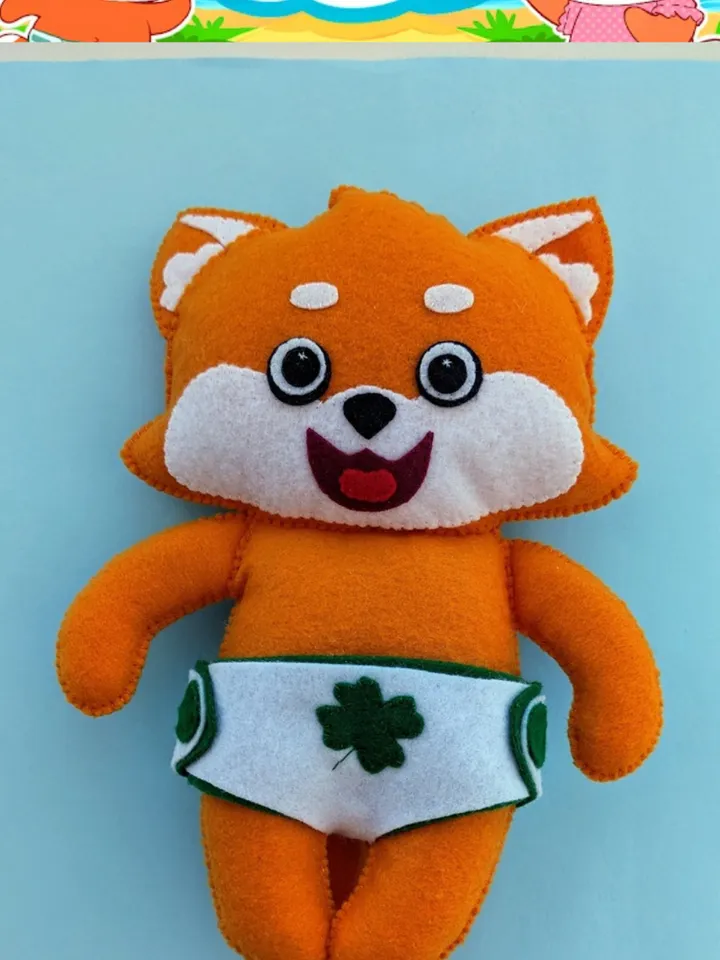 Lucky Zee Zee - Kids Songs & Nursery Rhymes, Red panda toy felt