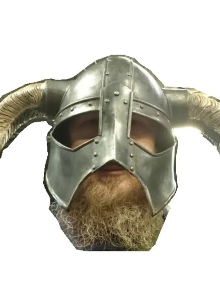 Skyrim helmet - custom - Steel helmet - viking helmet - helmet with horns - stee
