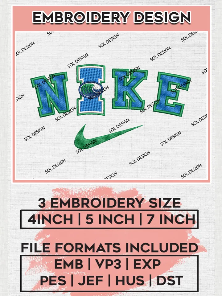 Nike Texas AM Corpus Christi Islanders Machine Embroidery Design, NCAA Texas AM Corpus Christi Islanders Embroidery Design Design files, NCAA Embroidery Designs, NCAA Machine Embroidery Designs, Digital Download