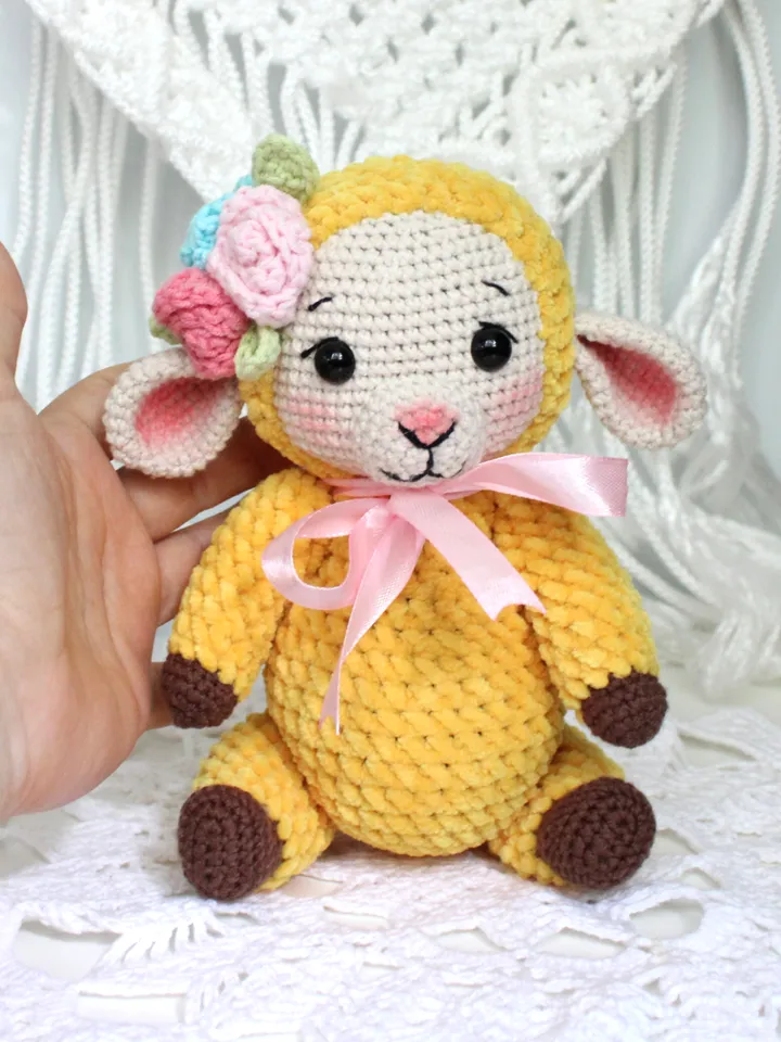 Sheep crochet pattern PDF in English Amigurumi toy crochet tutorial