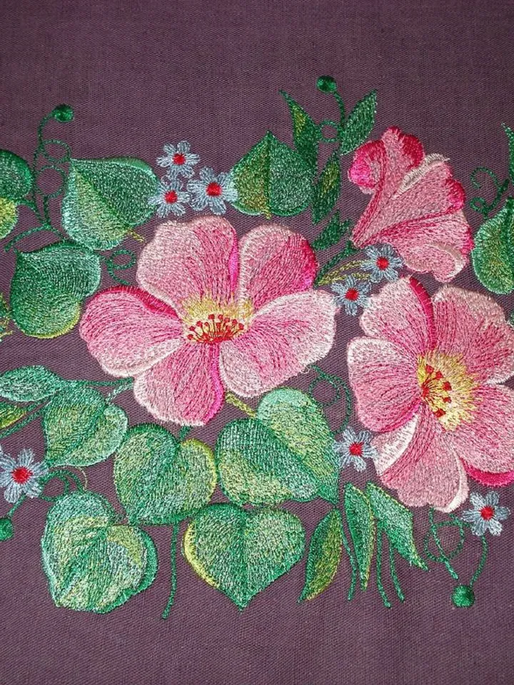 Mallow 8x11 Embroidery Design