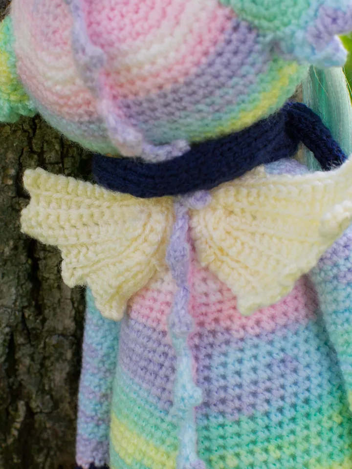 Lalylala dragon figurine, stuffed animal dragon toy, crochet lalylala doll, plushie doll amigurumi, handmade doll