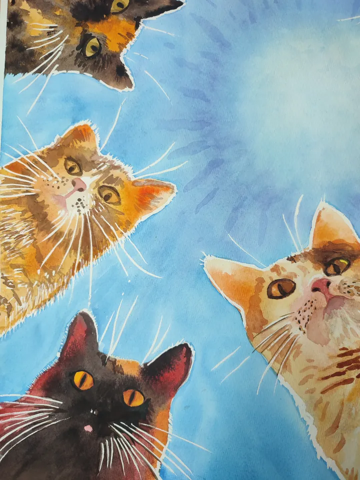 Painting watercolor/ "Admin, get up!