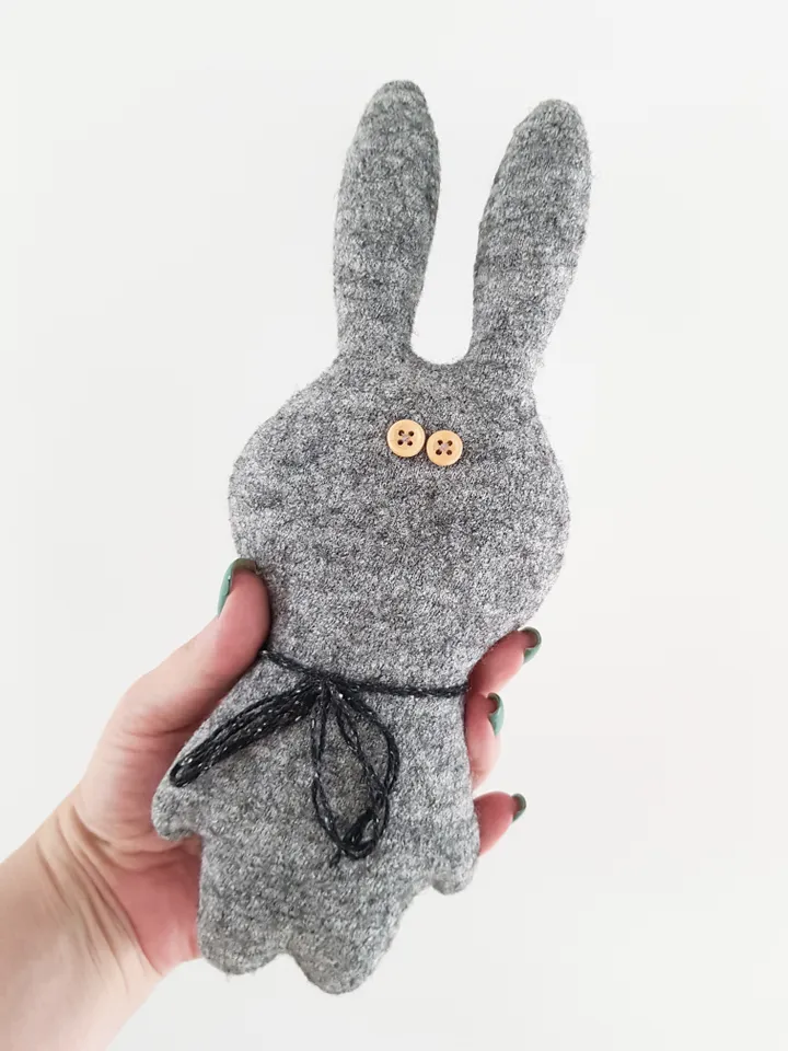Rabbit Sewing Pattern pdf, digital tutorial in english, stuffed animal diy