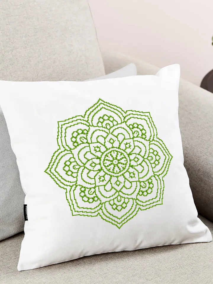 Mandala cross stitch pattern download PDF Flower mandala digital PDF Monochrome cross stitch chart Modern quick cross stitch counted #M46