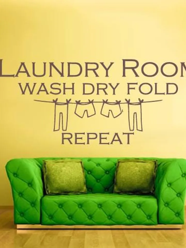 Laundry room Wall Decal Sticker z935