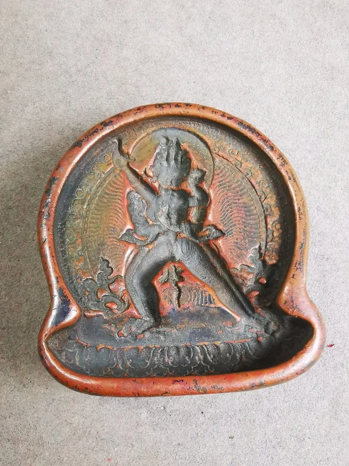 Gandhanra Old Tibetan Buddha Statue Tsa Tsa Mold, Vajrayogini ,DIY Tsha Tsha Statue,the Dakini of All Buddhas,Tantric Female Buddha