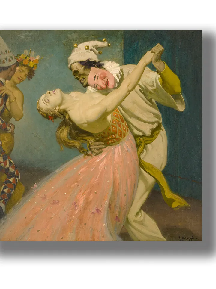 Death at a masquerade.
