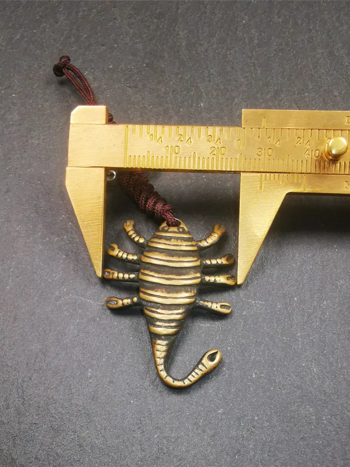 Gandhanra Handmade Tibetan Amulet,Scorpion Guru of Padmasambhava, Buddhist Scorpion Pendant,1.57"