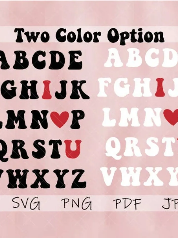 Alphabet I Love You Svg, Valentine's Day Shirt, Valentine's Day PNG/PDF, I Heart You Valentine SVG - Valentines - Valentines Png