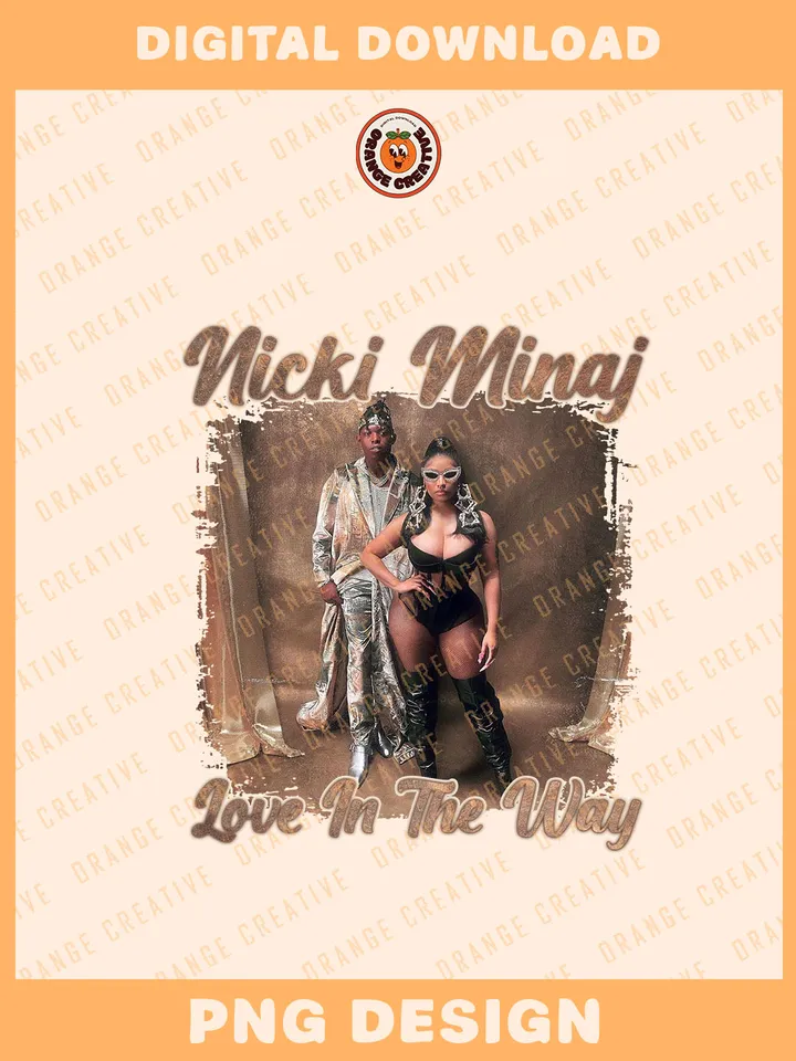 Nicki Minaj Rapper Love In The Way Bootleg Collage PNG, Rap Bootleg Template, Graphic Nicki Minaj Vintage 90s Bootleg PNG Files, Custom Bootleg Rap Tee, Digital Download