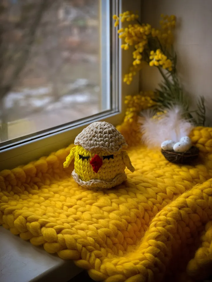 Crochet pattern basket chicken PDF digital instant download, video tutorial, Easter ornament, basket with lid, storage, table decor