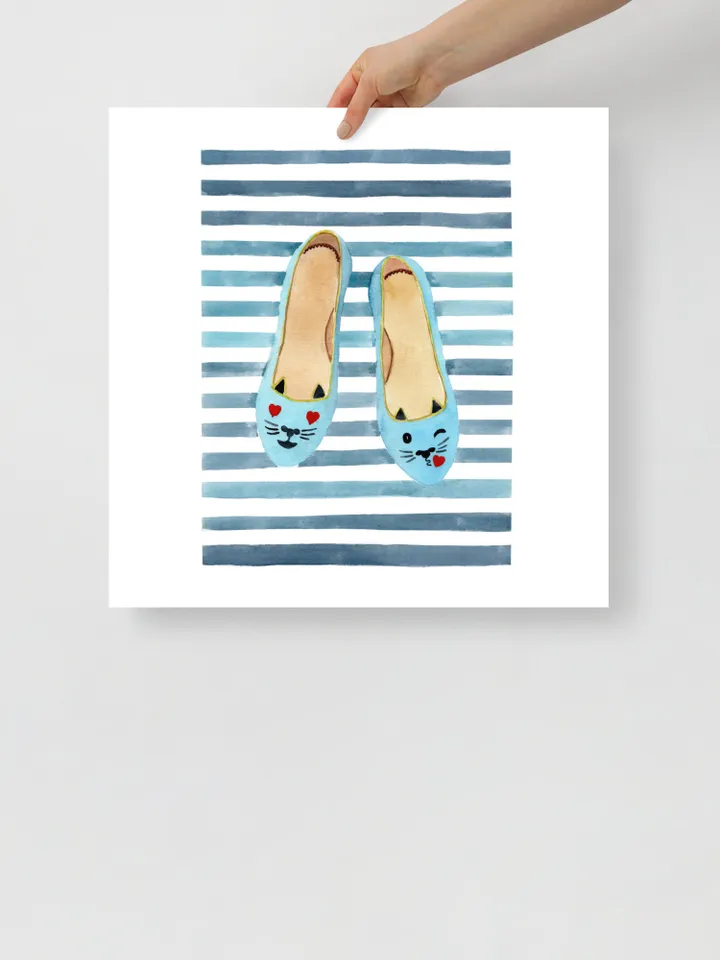Shoes Print, Fashion Wall Art, Modern Wall Art, Girls Room Decor, Shoes Illustration, Dressing Room Decor, Girls Room Wall Art, Girls Print