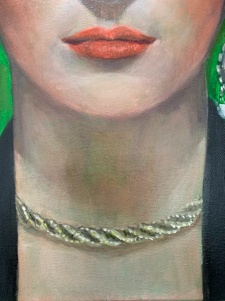 Frida Kahlo Portrait Oil Painting on Canvas 16x24 inches
