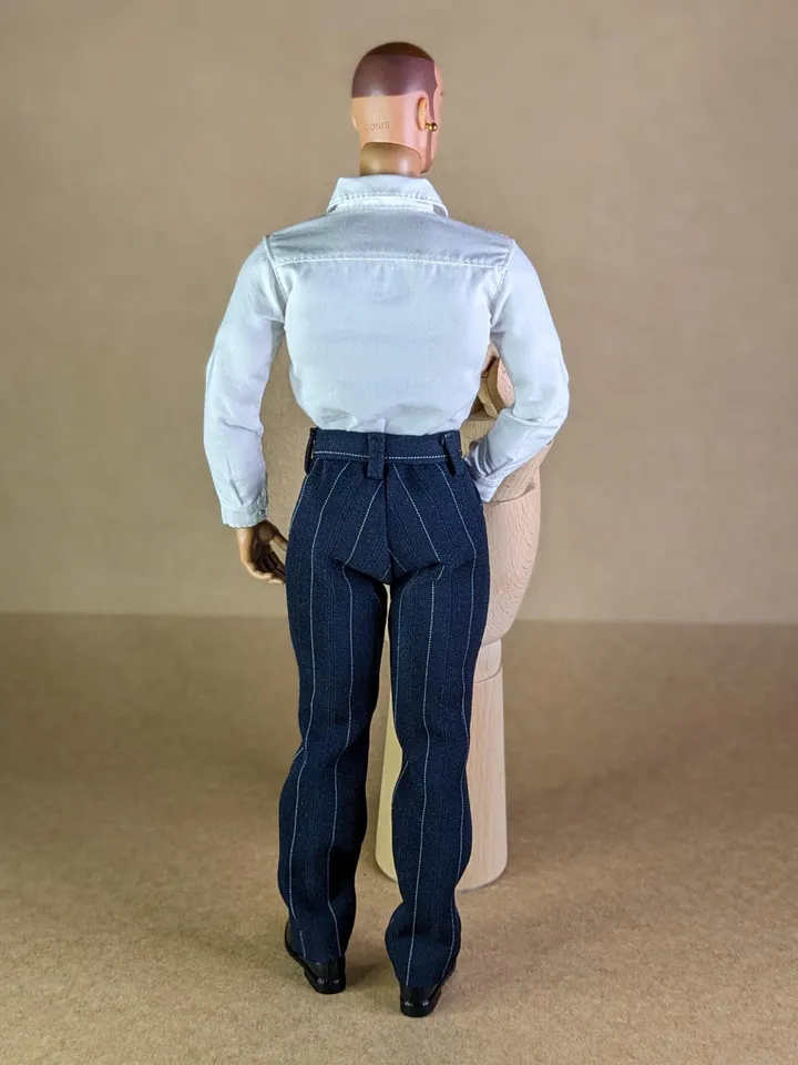 Handmade classic navy pants for 13 inch fashion male dolls (Adonis)