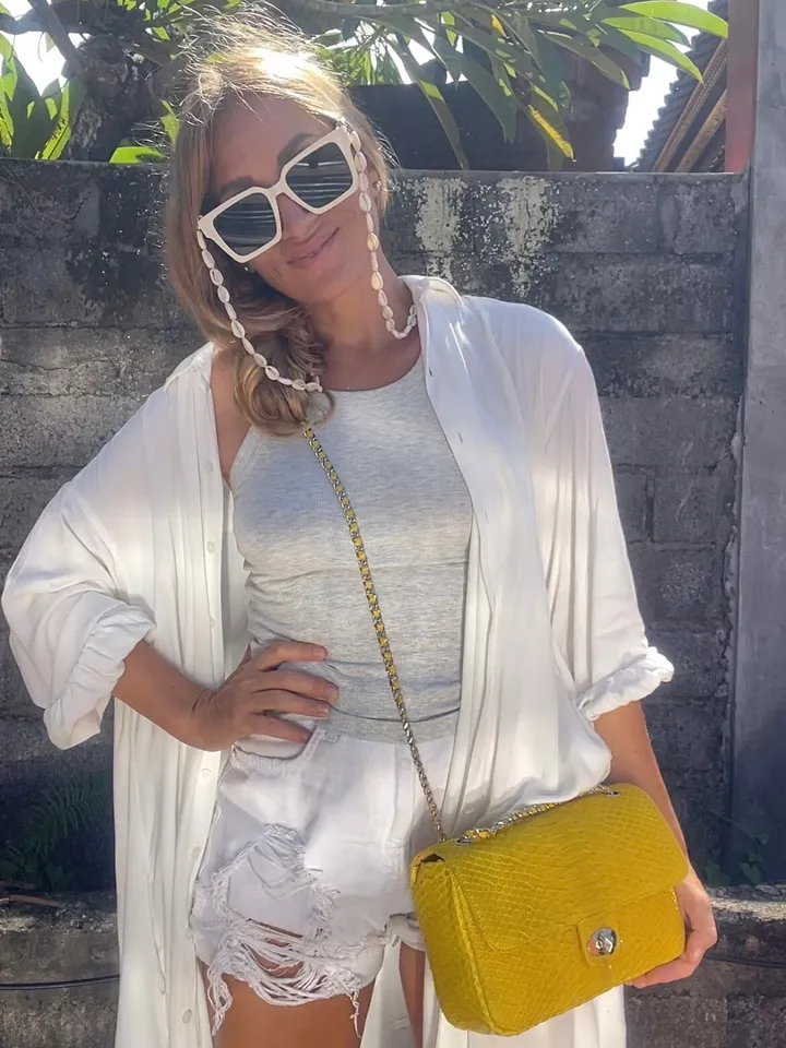 Genuine python skin maxi crossbody yellow bag, summer big chain crossbody, elegant classy crossbody bag genuine leather summer | snakeskin