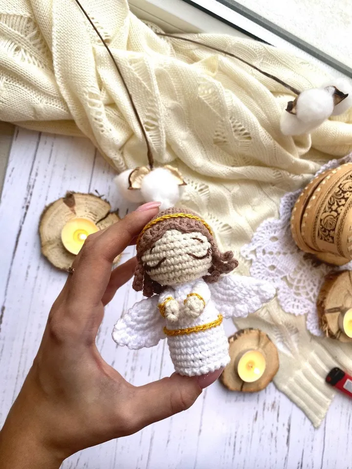 PDF Christmas Angel Crochet Pattern, Amigurumi Angel Pattern, Easter Pattern, Crochet nativity, Angel doll, Amigurumi crochet toys