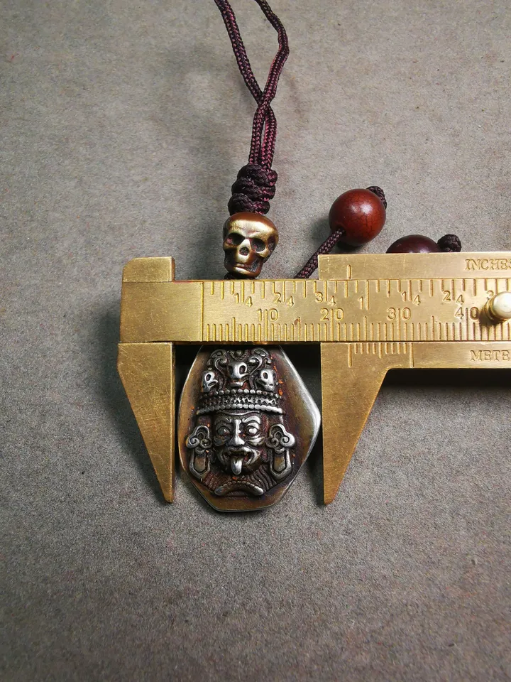 Gandhanra Handmade Tibetan Buddhist Amulet,Shri Devi,Drashi Lhamo,Zashi Lhamo Charm Pendant