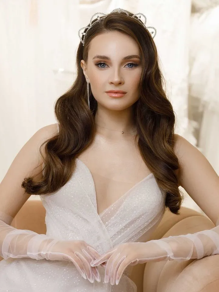 Wedding headpiece, bridal tiara, wedding hair accessories, transparent crown, crystals headpiece, crystal headband