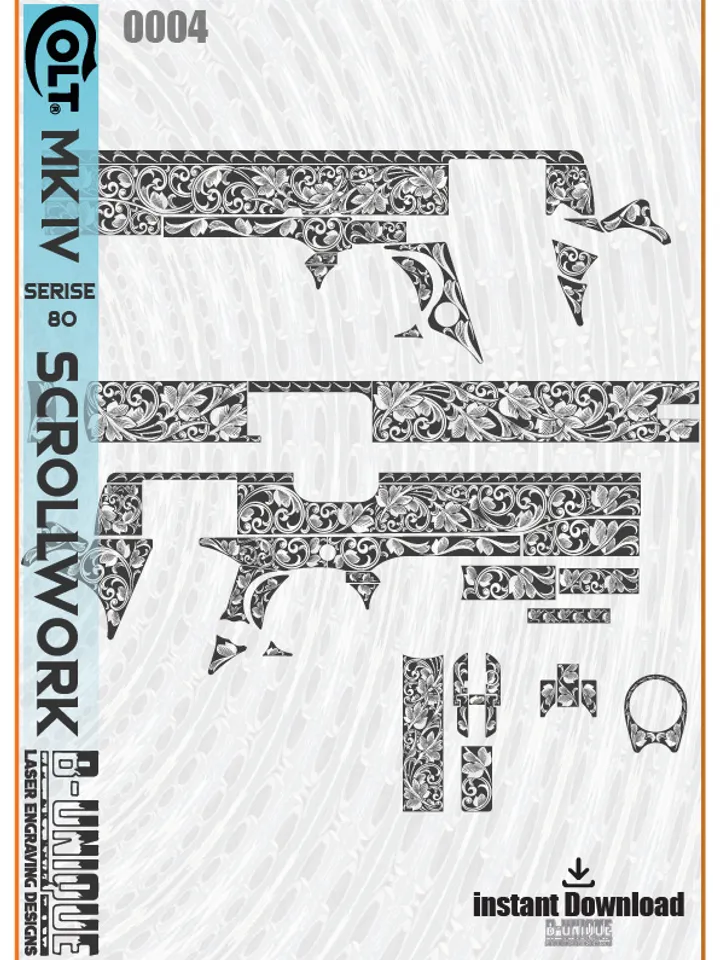 Colt MK IV Series 80 Scrollwork