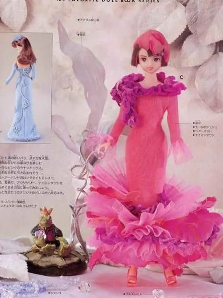 Clothes for Fashionable Dolls Japanese Magazine Sewing Pattern Wardrobe Clothes for Dolls Digital Download PDF