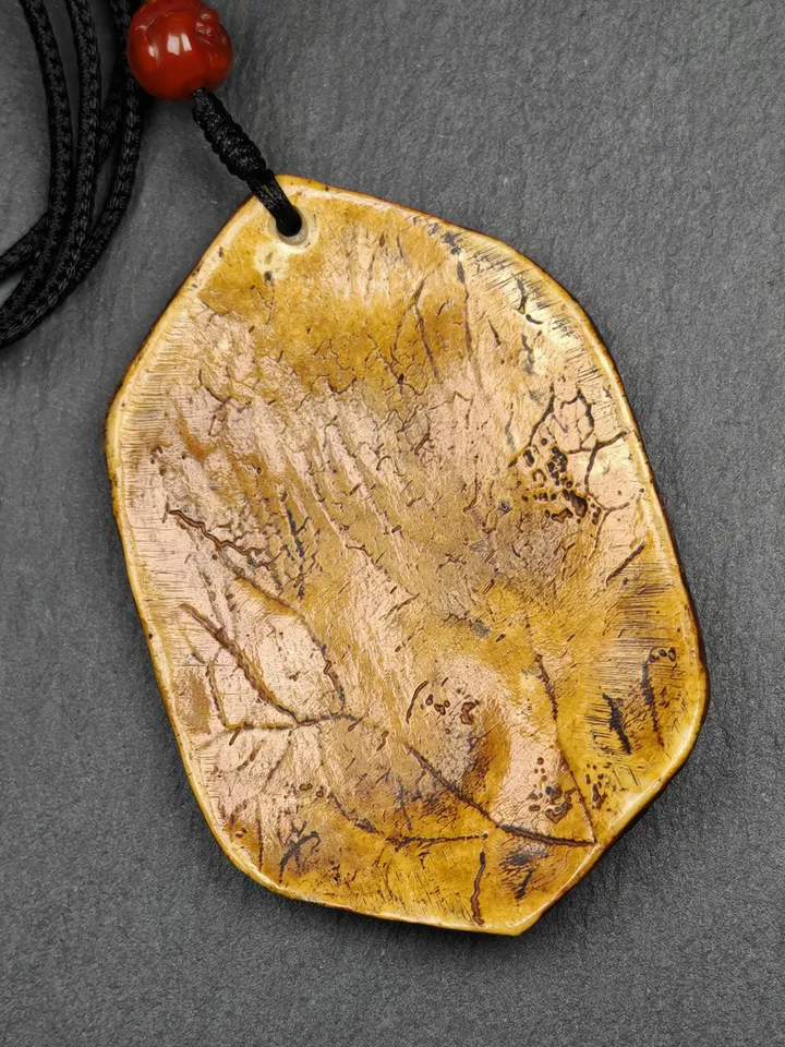 Authentic Citipati Master Kapala Pendant,Gandhanra Old Tibetan Amulet,Protective Charm,Spiritual Necklace,72mm × 58mm