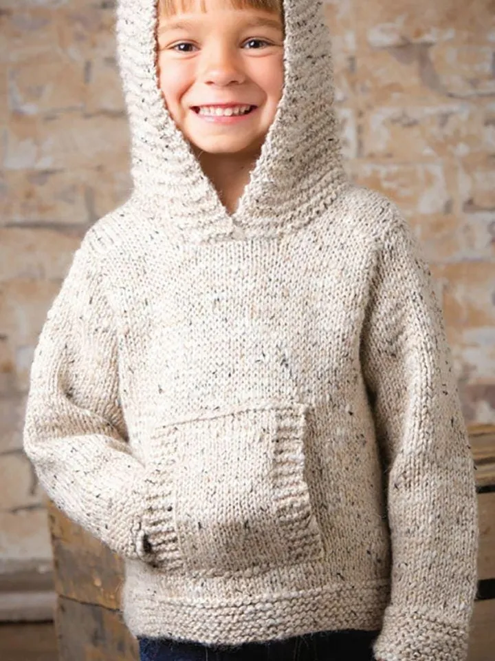 Kids Hoodie pattern, children sweater knitting pattern, hooded sweater knitting pattern children kids jumper