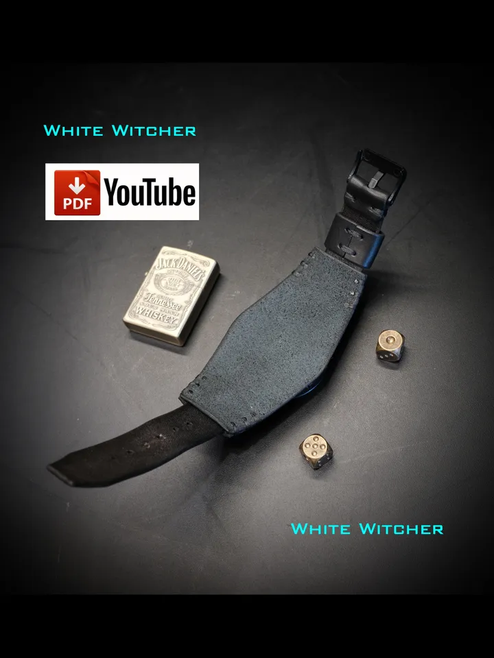 Watch strap - pdf leather pattern.OTH26