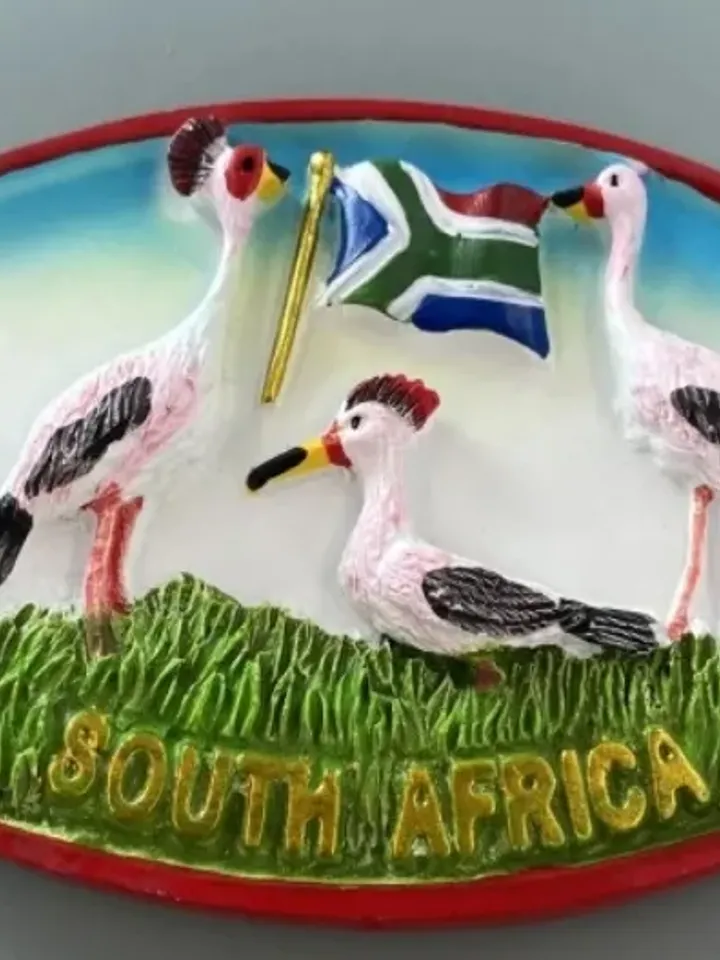 3D Resin magnetic fridge stickers, tourist souvenirs (S.Africa).
