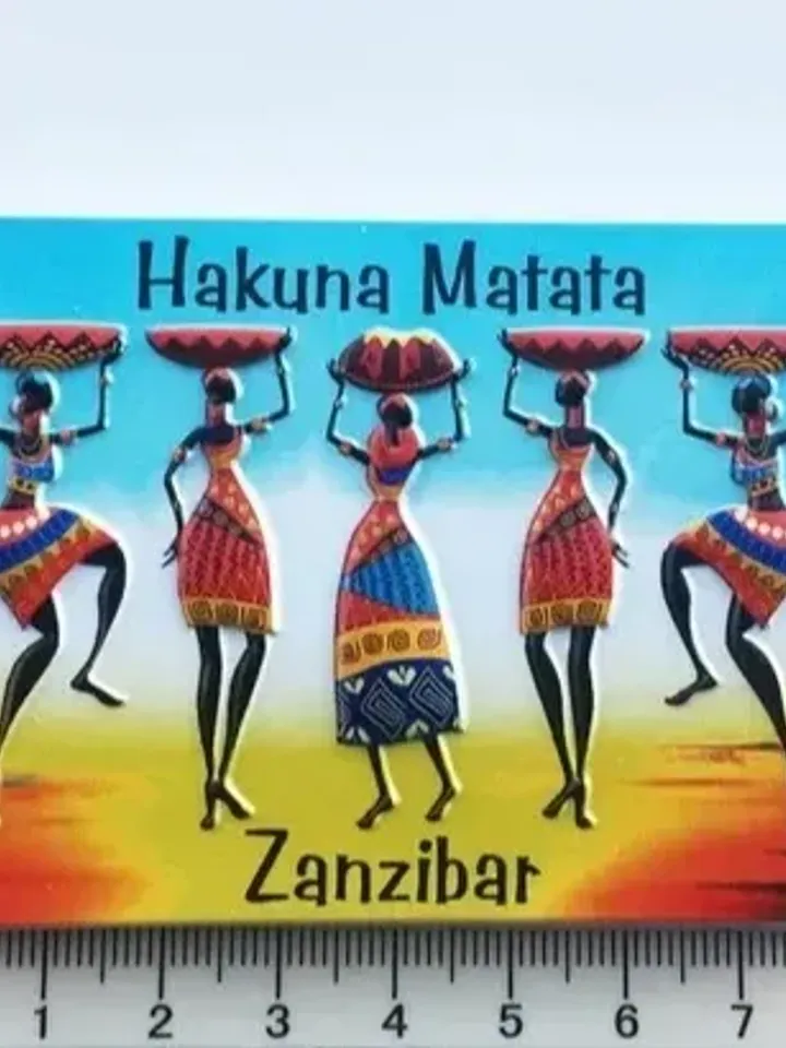 3D Resin magnetic fridge stickers, tourist souvenirs (Zanzibar)