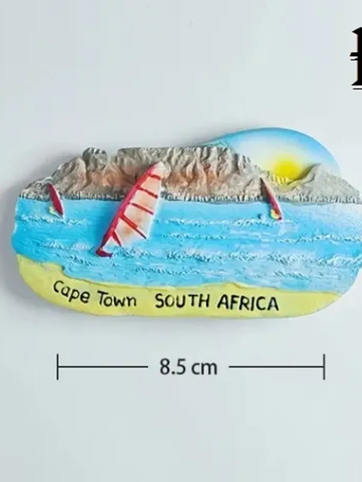 3D Resin magnetic fridge stickers, tourist souvenirs (S.Africa)
