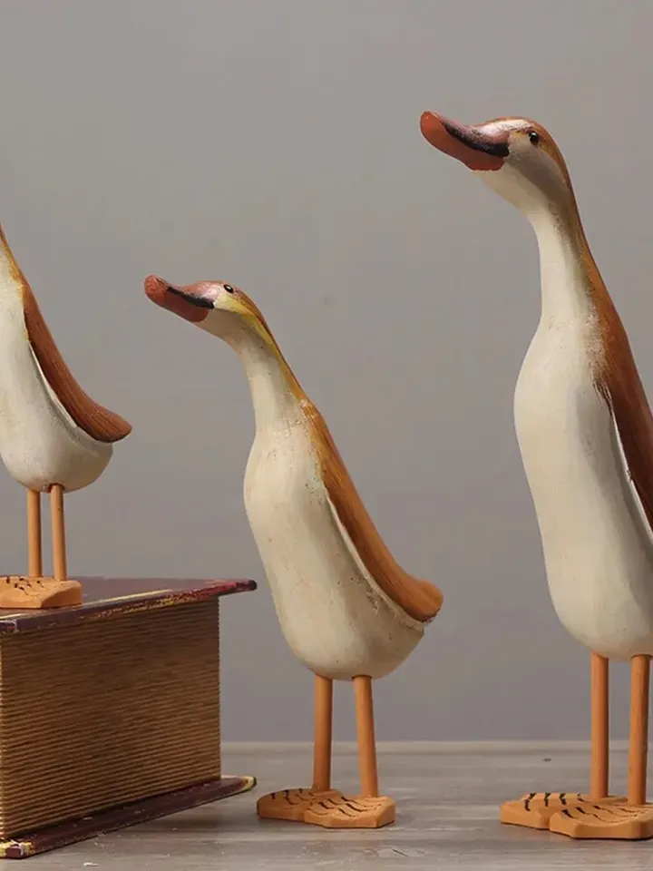 Wooden Duck Sculpture/ Home Decor.