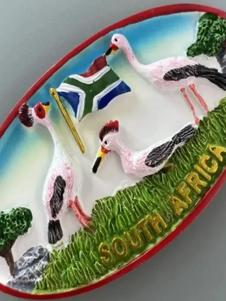 3D Resin magnetic fridge stickers, tourist souvenirs (S.Africa).
