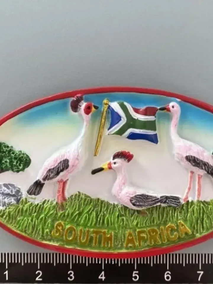 3D Resin magnetic fridge stickers, tourist souvenirs (S.Africa).