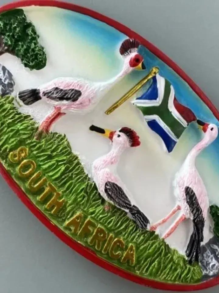 3D Resin magnetic fridge stickers, tourist souvenirs (S.Africa).