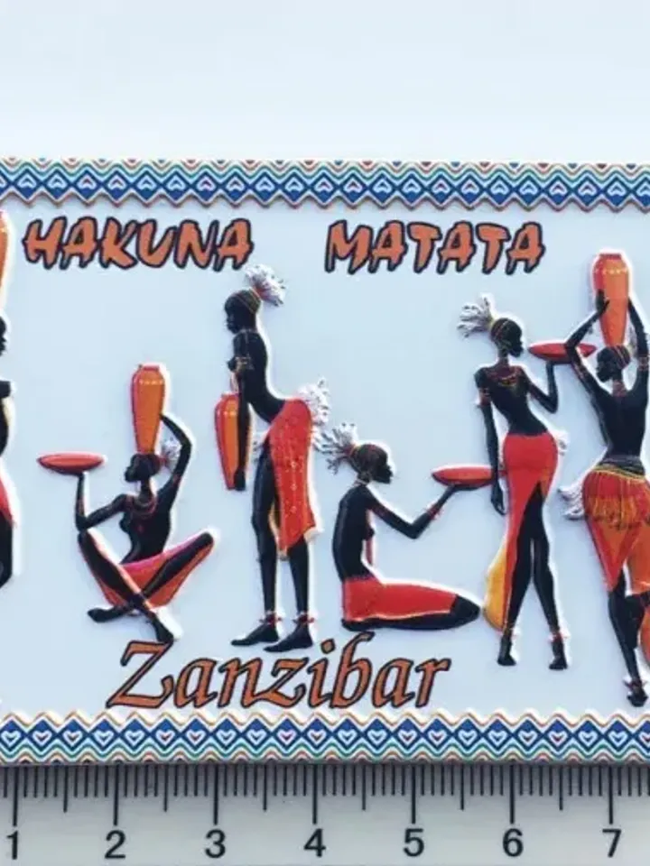 3D Resin magnetic fridge stickers, tourist souvenirs (Zanzibar)