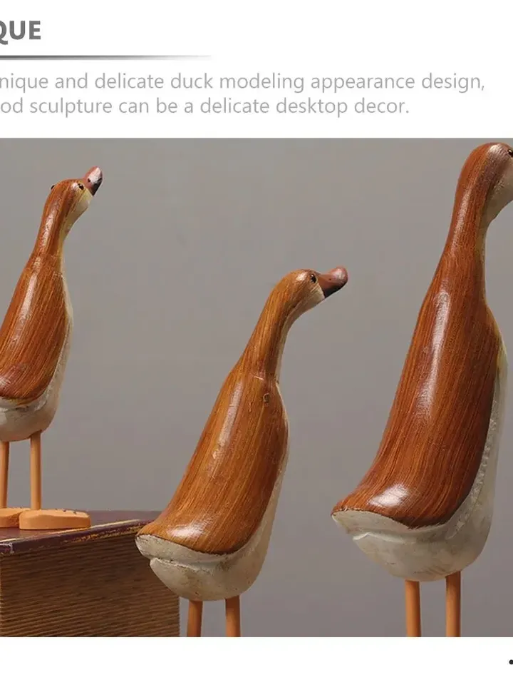 Wooden Duck Sculpture/ Home Decor.