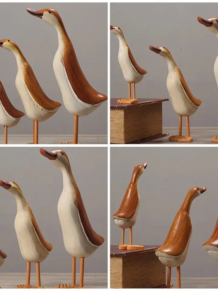 Wooden Duck Sculpture/ Home Decor.