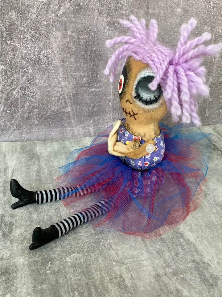 This handmade, Creepy Doll is the memorable gift for that special someone this Halloween.