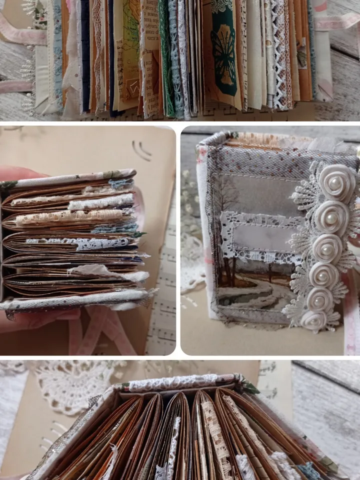 Miniature junkbook notebook handmade