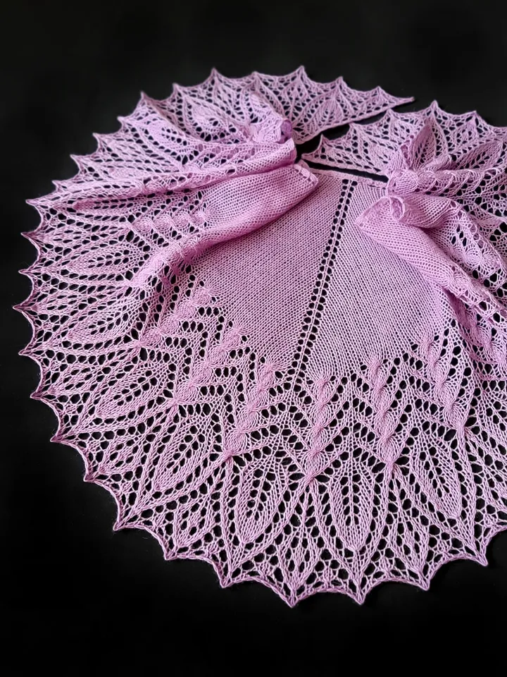 Fichu Knitting Pattern Bekhar Shawl