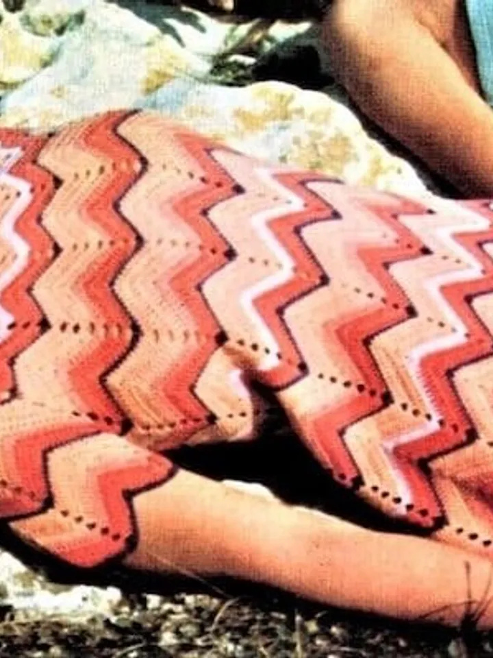 Crochet Pattern womens dress, Summer dress, Instant Download pdf, Chevron patterned dresses