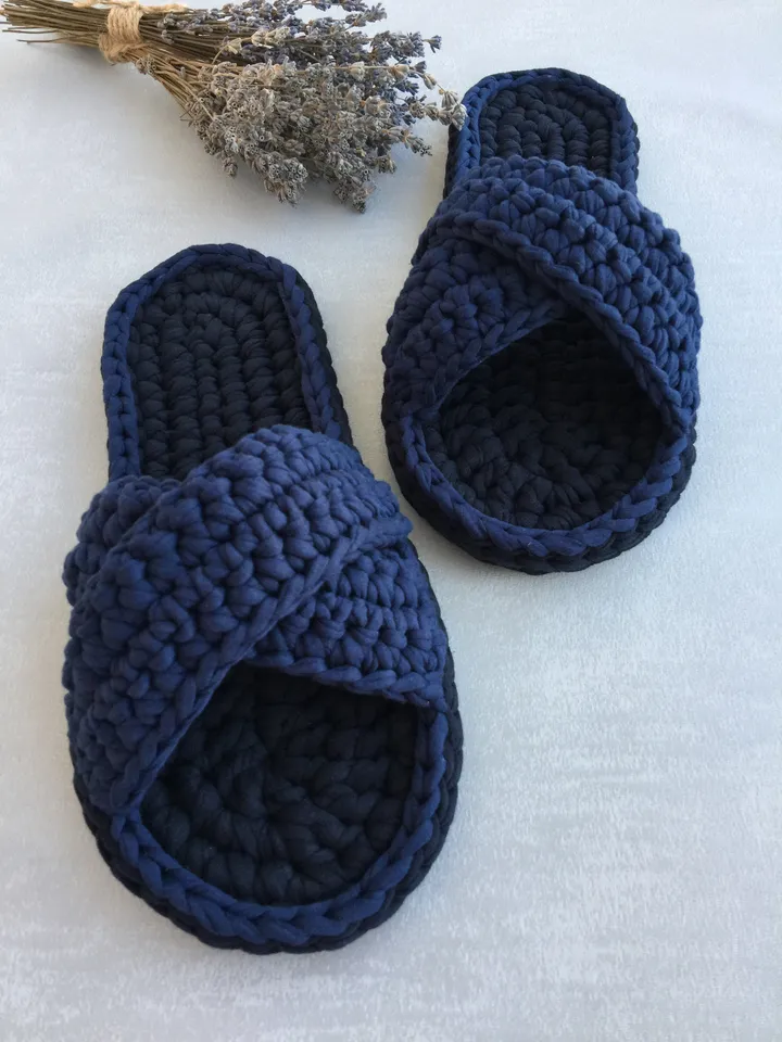 Crochet slippers, Slippers Socks, Knitted House shoes, Home men's slippers, Cosy house shoes, Knit crochet shoes
