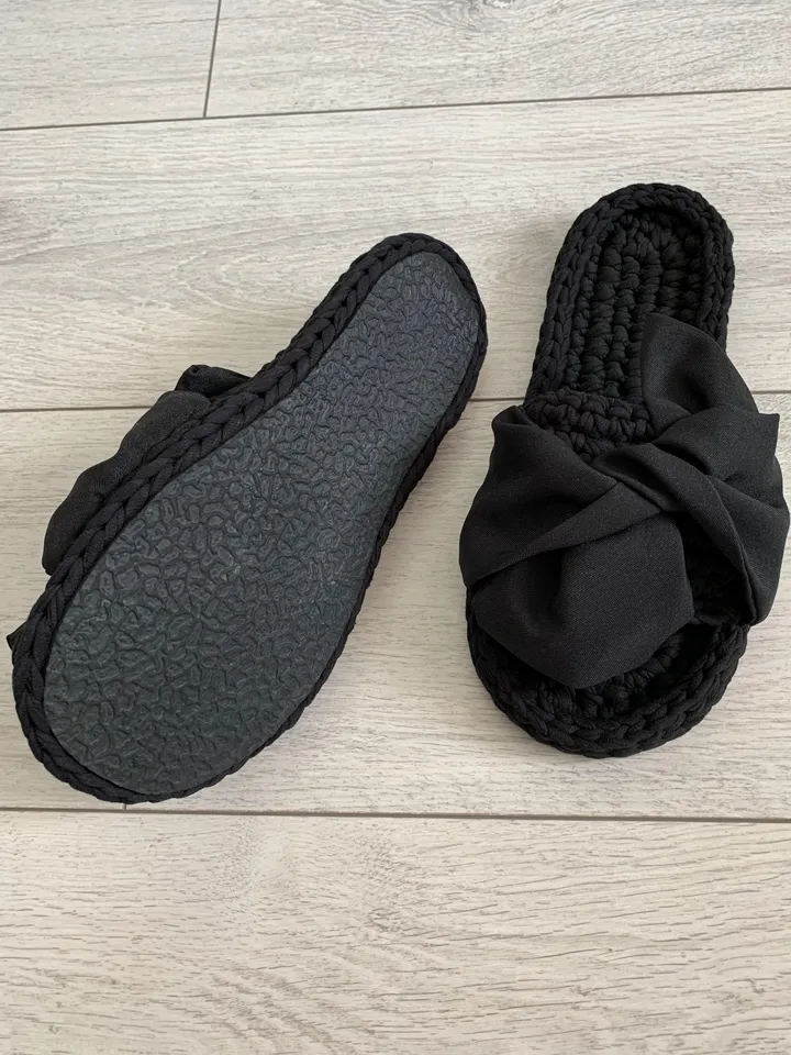 Eco friendly shoes, Natural slippers, House slippers with sole, Crochet bridesmaid shoes, Cozy house shoes