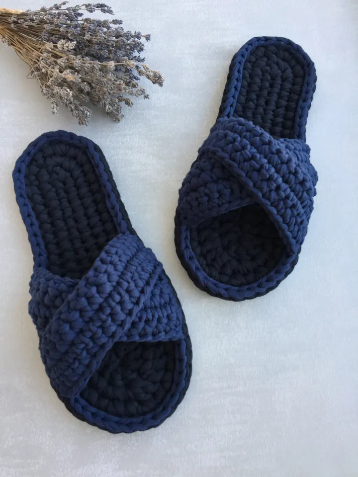 Crochet slippers, Slippers Socks, Knitted House shoes, Home men's slippers, Cosy house shoes, Knit crochet shoes