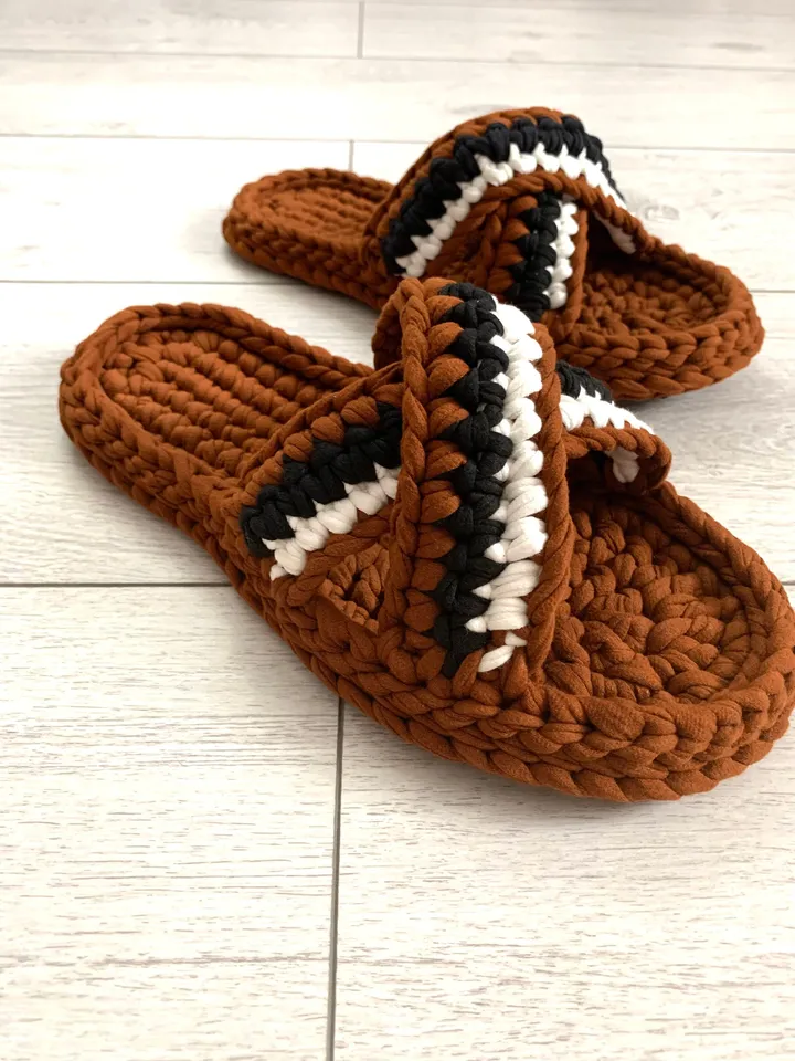 Eco shoes, Organic shoes, Cozy house shoes, Custom crochet house  shoes, Knitted slippers, Crochet slippers women