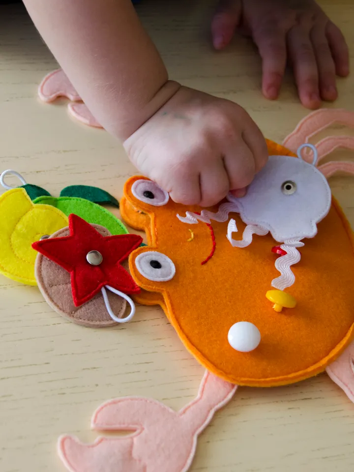 Felt magnetic fishing set, gift for toddlers
