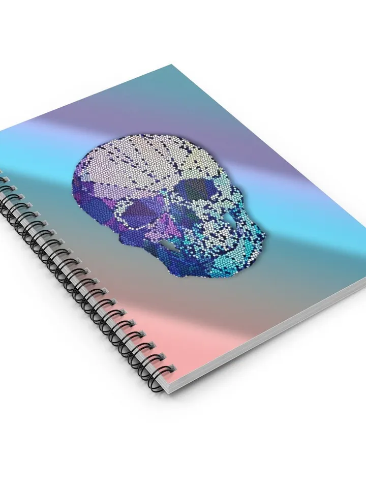 Skull Colorful Background Writers Spiral Notebook - Ruled Line